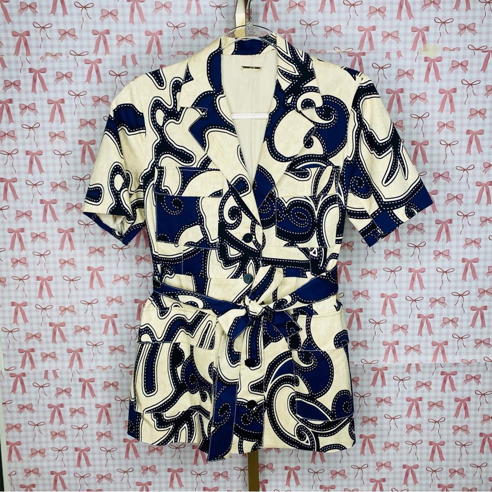 ALEXIS The Jia Jacket Belted Safari Mod Cotton Utilitarian $525 MSRP M 4/6